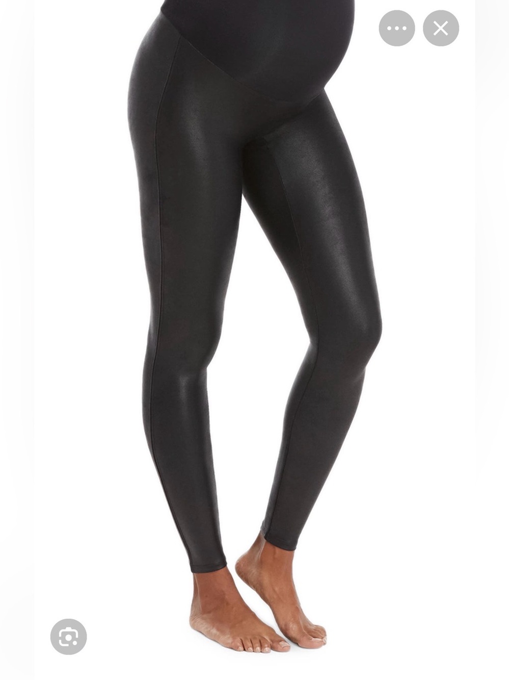 SPANX® Mama Faux Leather Maternity Leggings